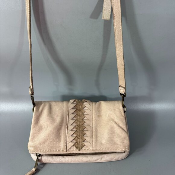 Liebeskind Leather Crossbody/Clutch Bag in Light Tan - Picture 1 of 15